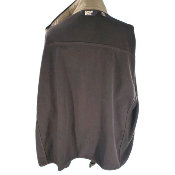 Mens Xxl Soft Shell Jacket Navy Blue Lands End OEKO TEX Outdoor Full Zip - Picture 5 of 14